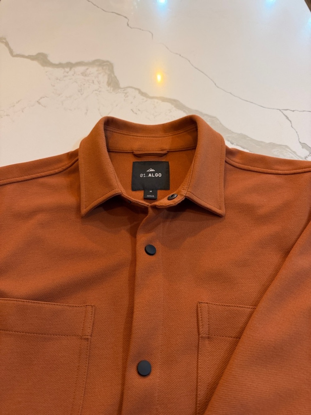 01.Algo Men's Orange Casual Jacket